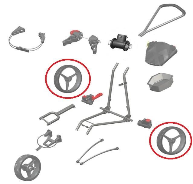 Big Max REAR Wheel tylne koło zapasowe czarno/zielony, 1 szt.