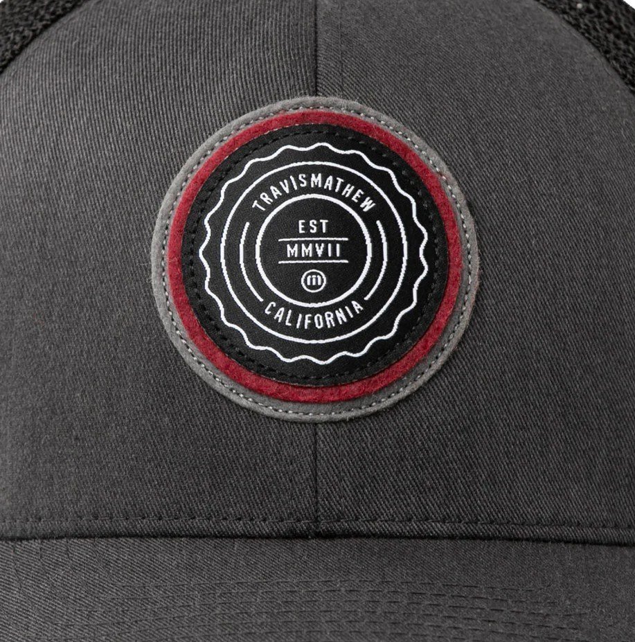 Travis Mathew The Patch męska czapka z daszkiem, szara