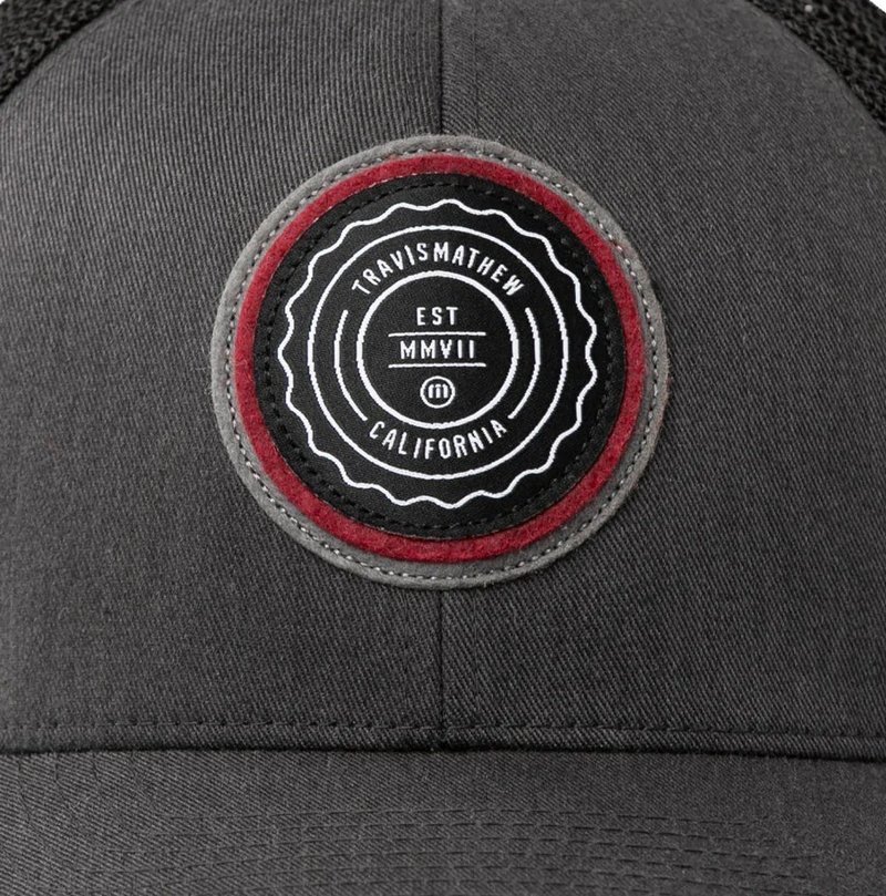 Travis Mathew The Patch męska czapka z daszkiem, szara