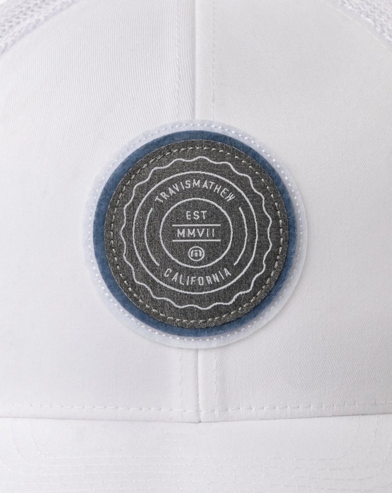 Travis Mathew The Patch męska czapka z daszkiem, biała