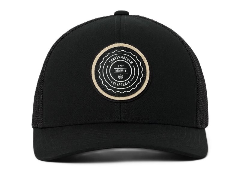 Travis Mathew The Patch Youth Hat czapka z daszkiem dla dzieci, czarna