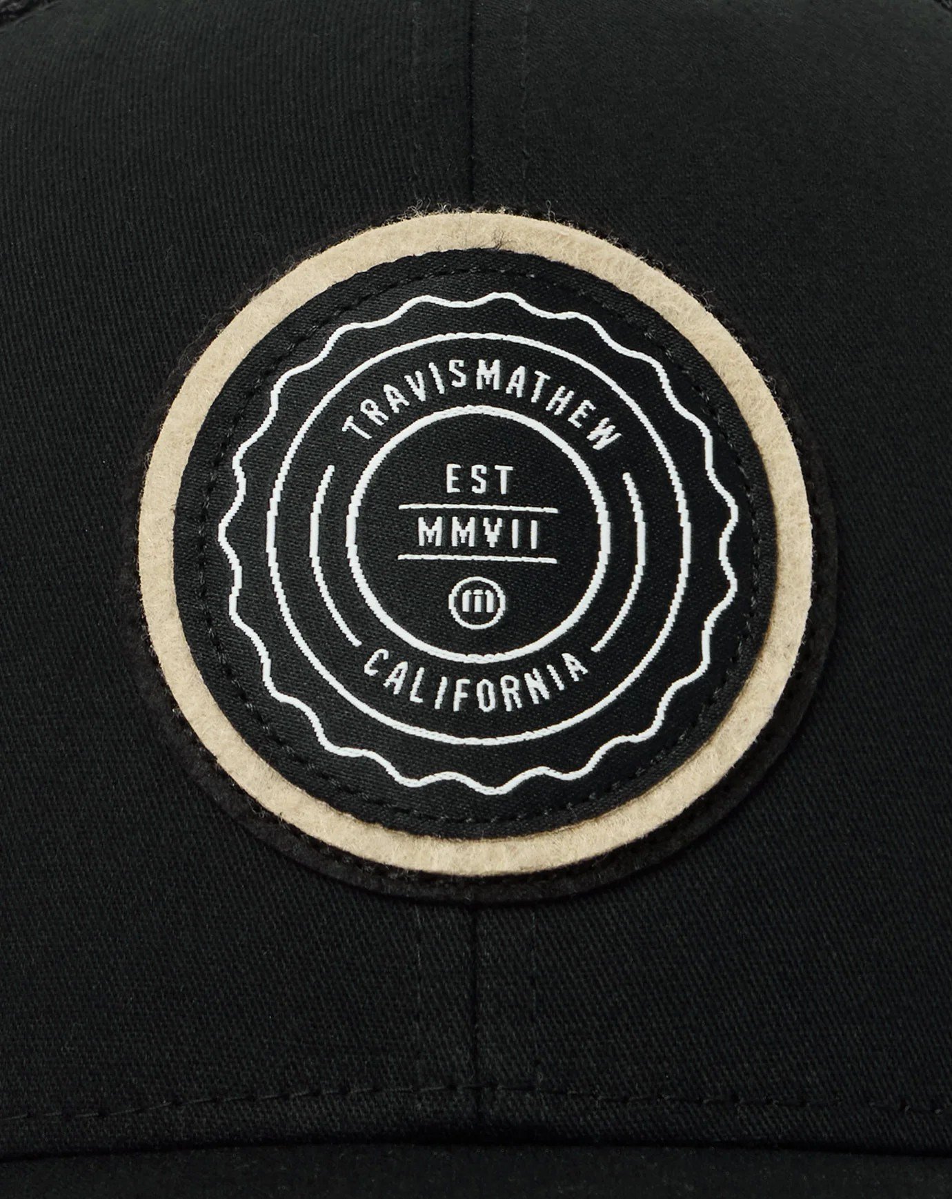 Travis Mathew The Patch Youth Hat czapka z daszkiem dla dzieci, czarna