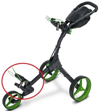 Big Max IQ 360 Lower Bag Holder dolny uchwyt na torbę, limonkowy