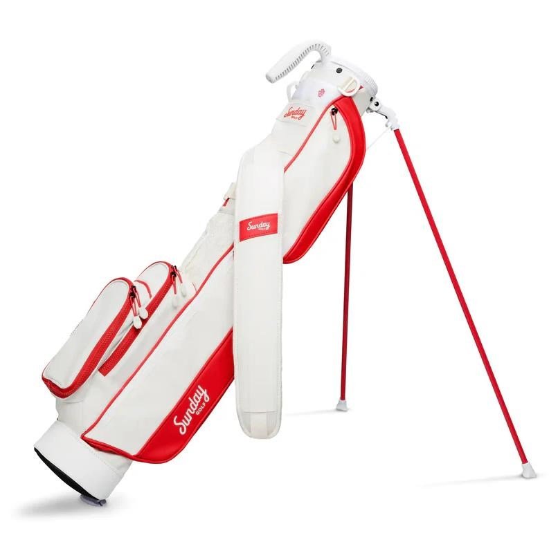 Sunday Golf Loma pencil bag, biało/czerwony