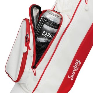 Sunday Golf Loma pencil bag, biało/czerwony