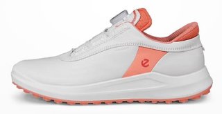 Ecco Core Boa damskie buty golfowe, white/burnt coral