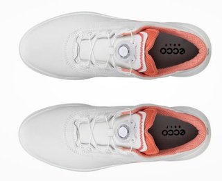 Ecco Core Boa damskie buty golfowe, white/burnt coral