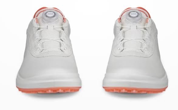 Ecco Core Boa damskie buty golfowe, white/burnt coral