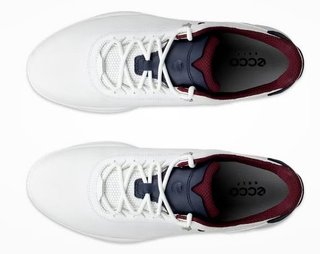 Ecco S-Casual męskie buty golfowe, biało/granatowe