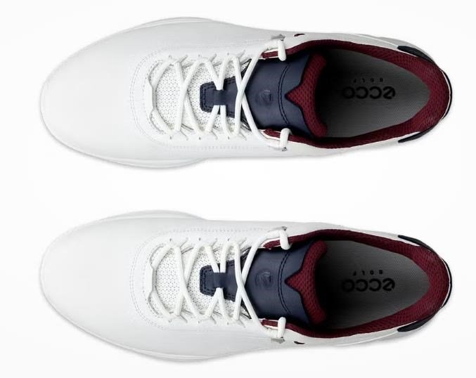 Ecco S-Casual męskie buty golfowe, biało/granatowe