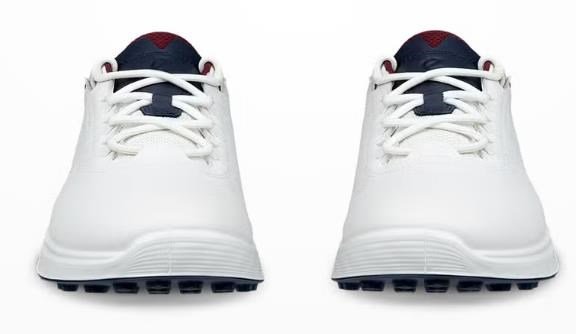 Ecco S-Casual męskie buty golfowe, biało/granatowe