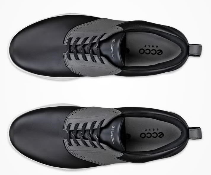 Ecco S-Casual męskie buty golfowe, czarno/szare