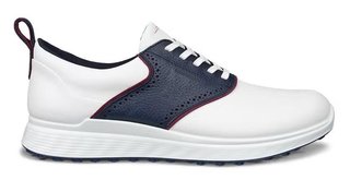 Ecco S-Casual męskie buty golfowe, biało/granatowe