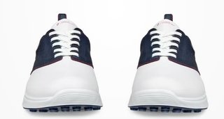 Ecco S-Casual męskie buty golfowe, biało/granatowe