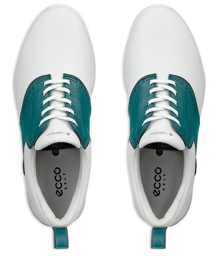 Ecco S-Casual męskie buty golfowe, white/baygreen