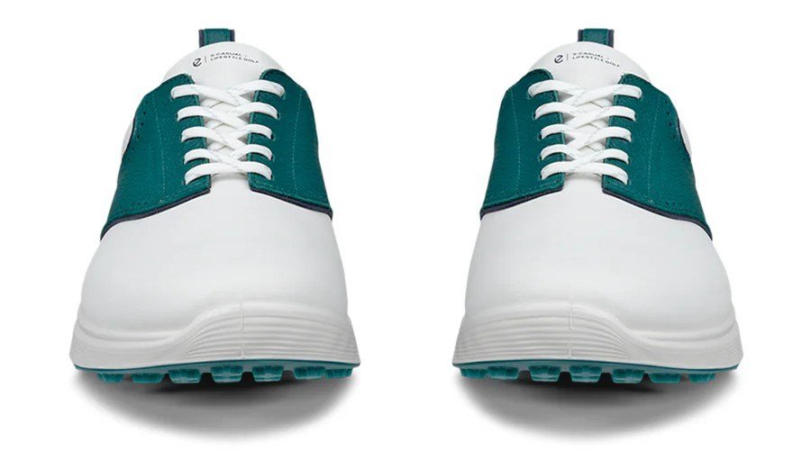 Ecco S-Casual męskie buty golfowe, white/baygreen