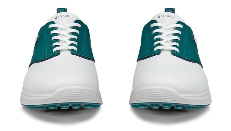Ecco S-Casual męskie buty golfowe, white/baygreen