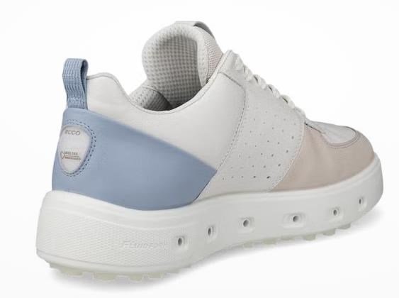 Ecco Golf Street 720 damskie buty golfowe, gravel/white/dusty blue