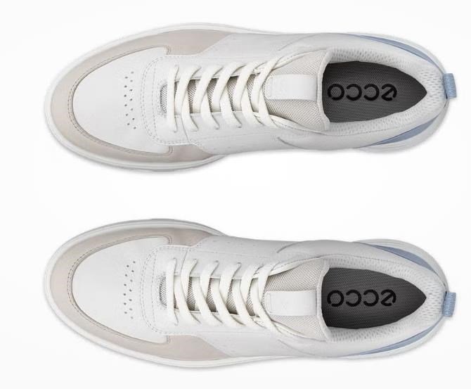 Ecco Golf Street 720 damskie buty golfowe, gravel/white/dusty blue