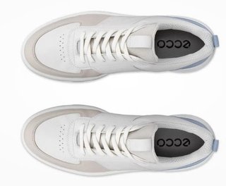 Ecco Golf Street 720 damskie buty golfowe, gravel/white/dusty blue