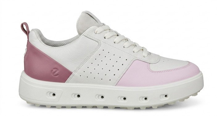 Ecco Golf Street 720 damskie buty golfowe, white/blush/blossom rose