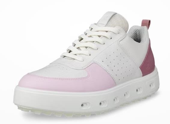 Ecco Golf Street 720 damskie buty golfowe, white/blush/blossom rose
