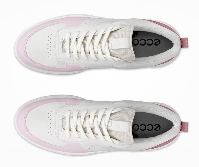 Ecco Golf Street 720 damskie buty golfowe, white/blush/blossom rose