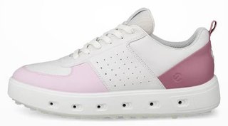 Ecco Golf Street 720 damskie buty golfowe, white/blush/blossom rose