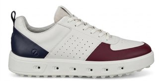 Ecco Street 720 męskie buty golfowe, dark ruby/white/marine