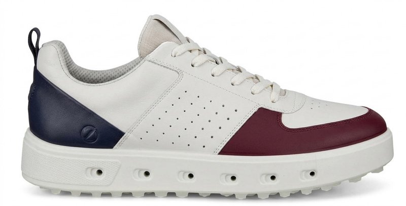Ecco Street 720 męskie buty golfowe, dark ruby/white/marine