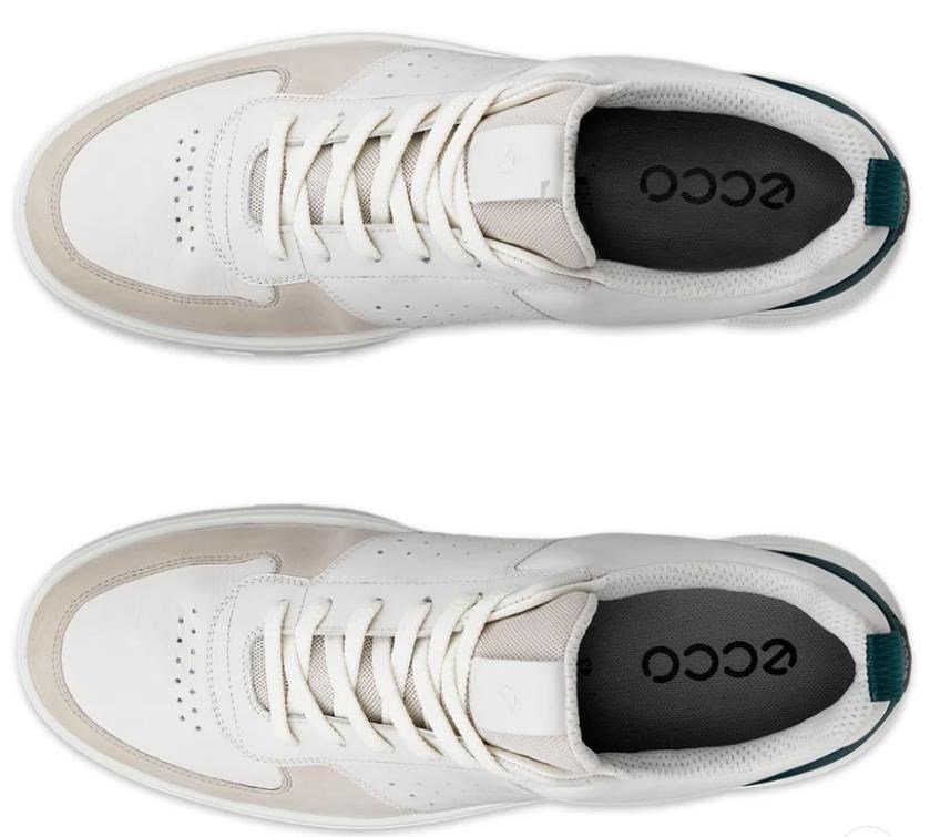 Ecco Street 720 męskie buty golfowe, gravel/white/baygreen