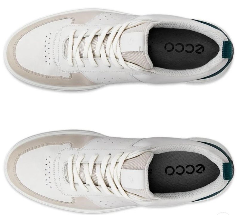 Ecco Street 720 męskie buty golfowe, gravel/white/baygreen