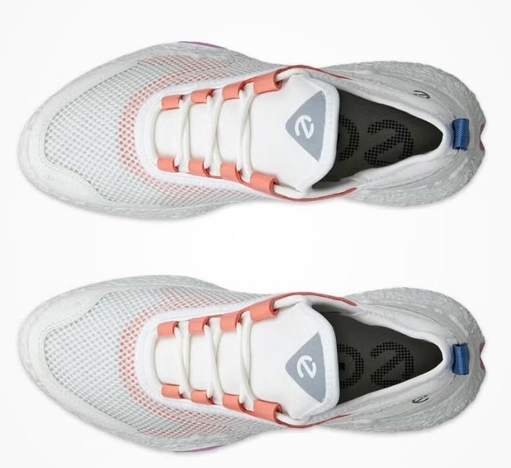 Ecco Biom H5 damskie buty golfowe, white/burnt coral