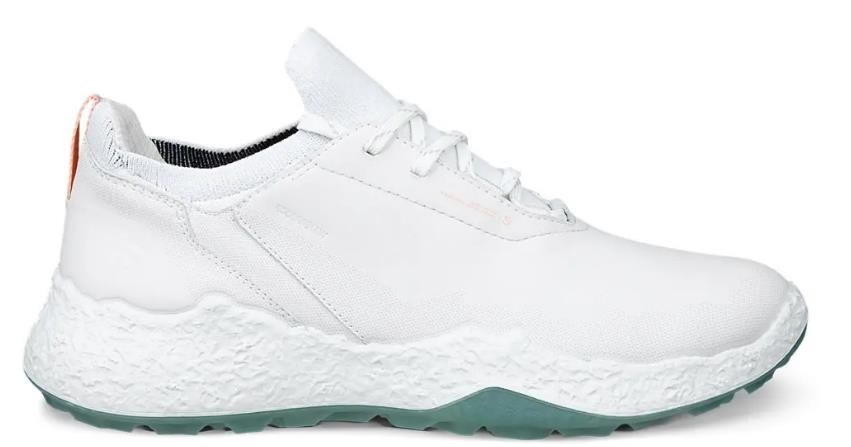 Ecco Biom H5 damskie buty golfowe, white/sedum green
