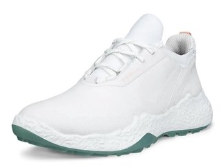 Ecco Biom H5 damskie buty golfowe, white/sedum green