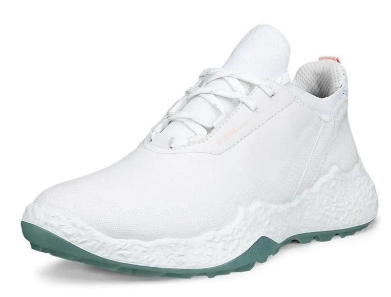 Ecco Biom H5 damskie buty golfowe, white/sedum green
