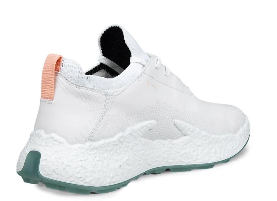 Ecco Biom H5 damskie buty golfowe, white/sedum green
