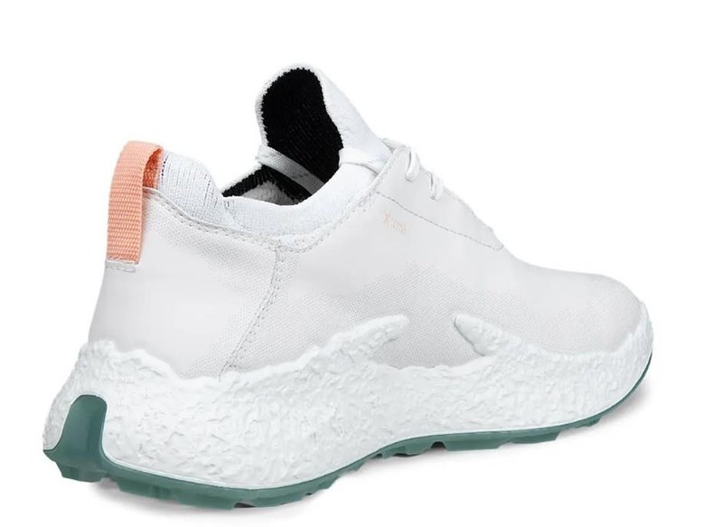 Ecco Biom H5 damskie buty golfowe, white/sedum green
