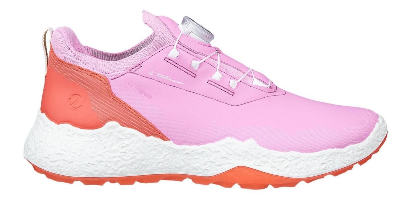 Ecco Biom H5 BOA damskie buty golfowe, lilac chiffon/burnt coral