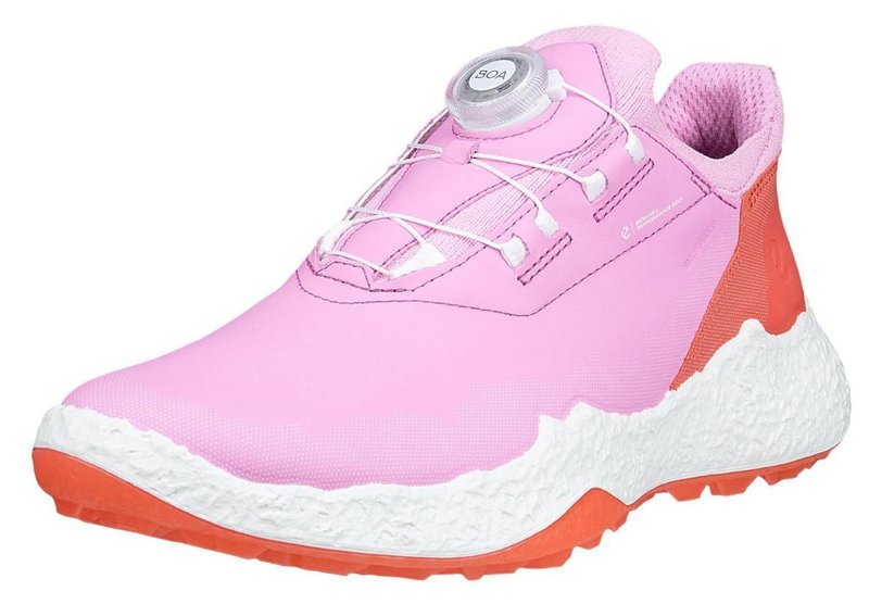 Ecco Biom H5 BOA damskie buty golfowe, lilac chiffon/burnt coral