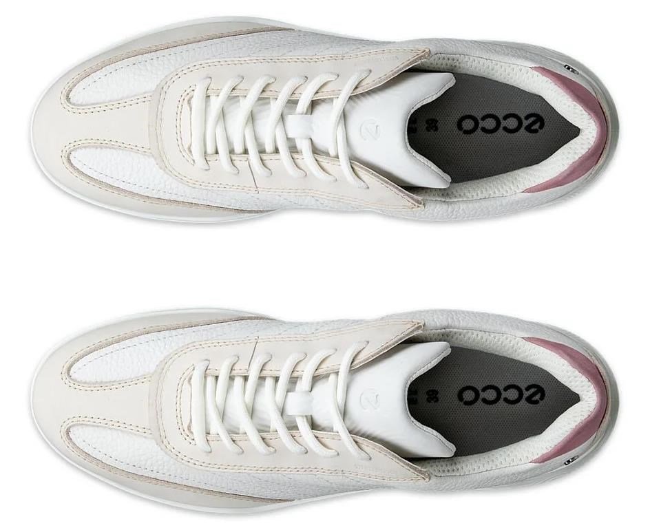 Ecco Street Vibe damskie buty golfowe, limestone/white/blush