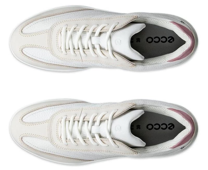 Ecco Street Vibe damskie buty golfowe, limestone/white/blush