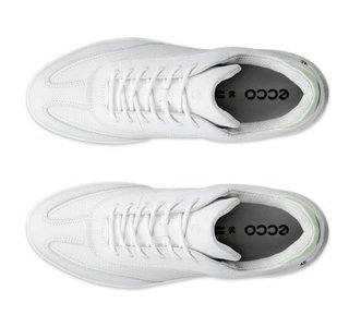 Ecco Street Vibe damskie buty golfowe, shadow white/lime cream
