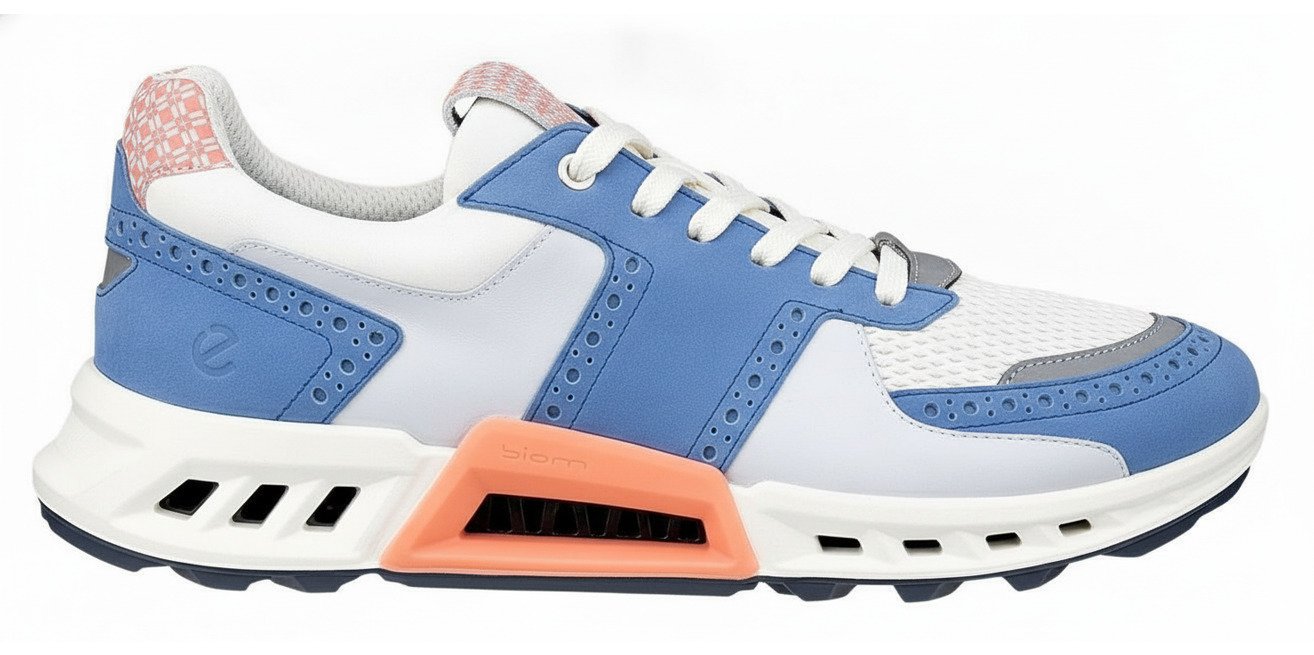 Ecco Biom C4 męskie buty golfowe, federal blue/white/burnt coral