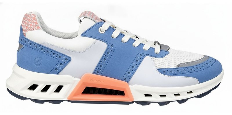 Ecco Biom C4 męskie buty golfowe, federal blue/white/burnt coral