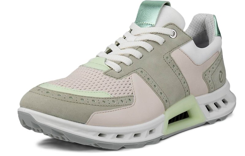 Ecco Biom C4 damskie buty golfowe, tea/limestone/matcha metallic