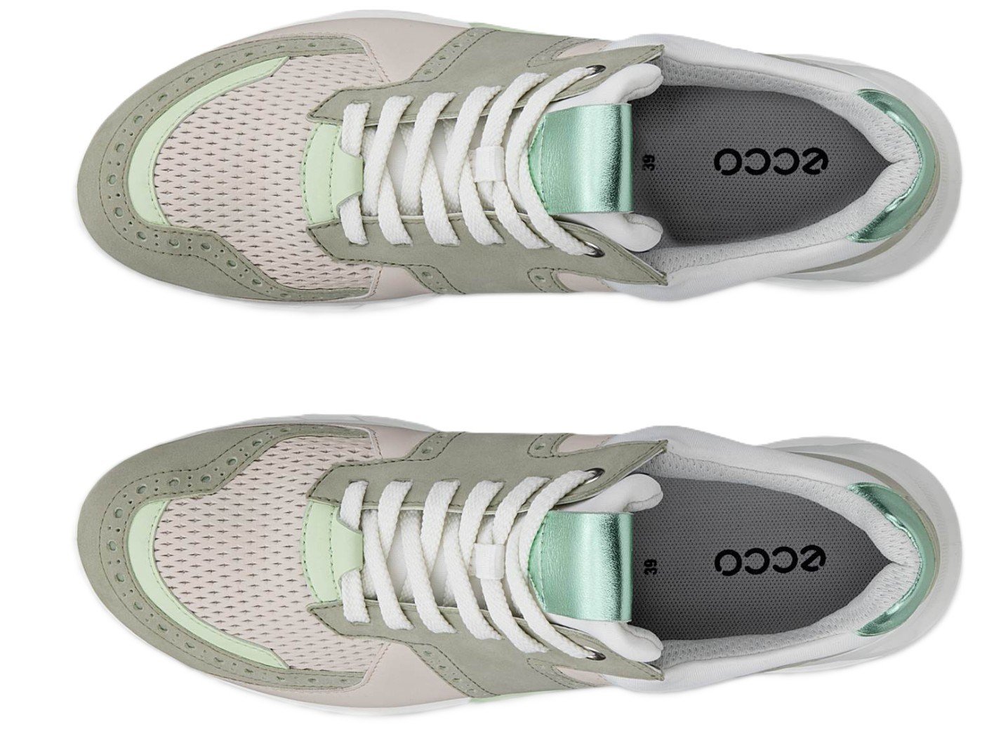 Ecco Biom C4 damskie buty golfowe, tea/limestone/matcha metallic