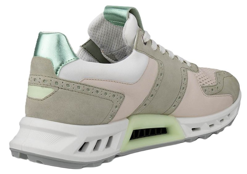 Ecco Biom C4 damskie buty golfowe, tea/limestone/matcha metallic