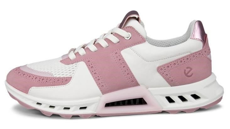 Ecco Biom C4 damskie buty golfowe, blush/white/old rose metallic