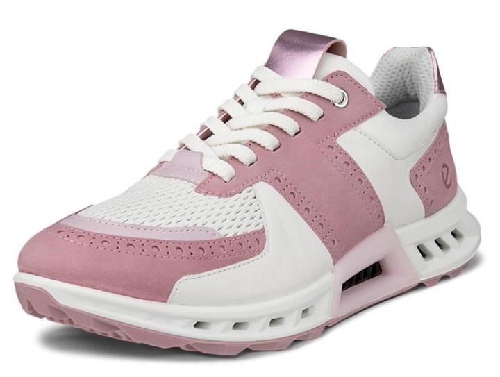 Ecco Biom C4 damskie buty golfowe, blush/white/old rose metallic